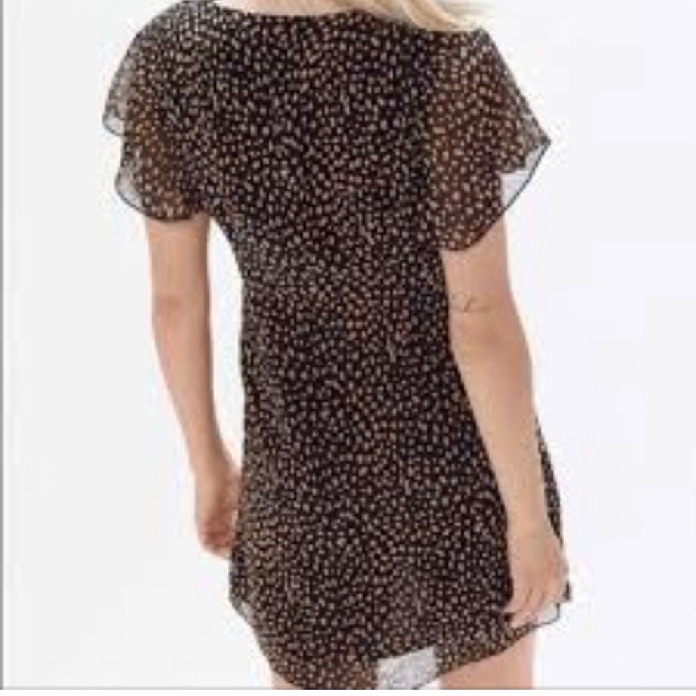 Urban outfitters chiffon patterned cap sleeve sundress size xs